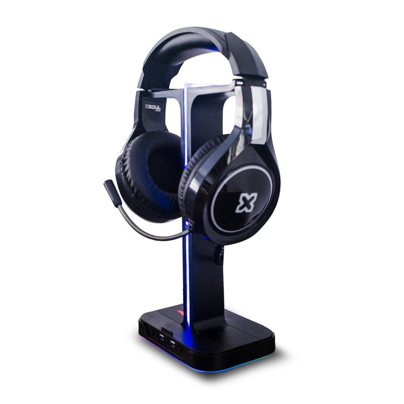 BASE DE CARGA SOUL HEADSET PARA AURICULARES RGB + USB