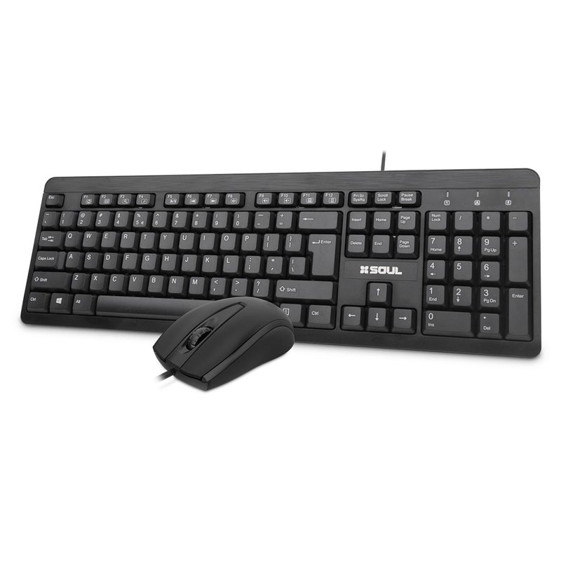 KIT TECLADO+MOUSE SOUL OFFICE INALÁMBRICO OC100