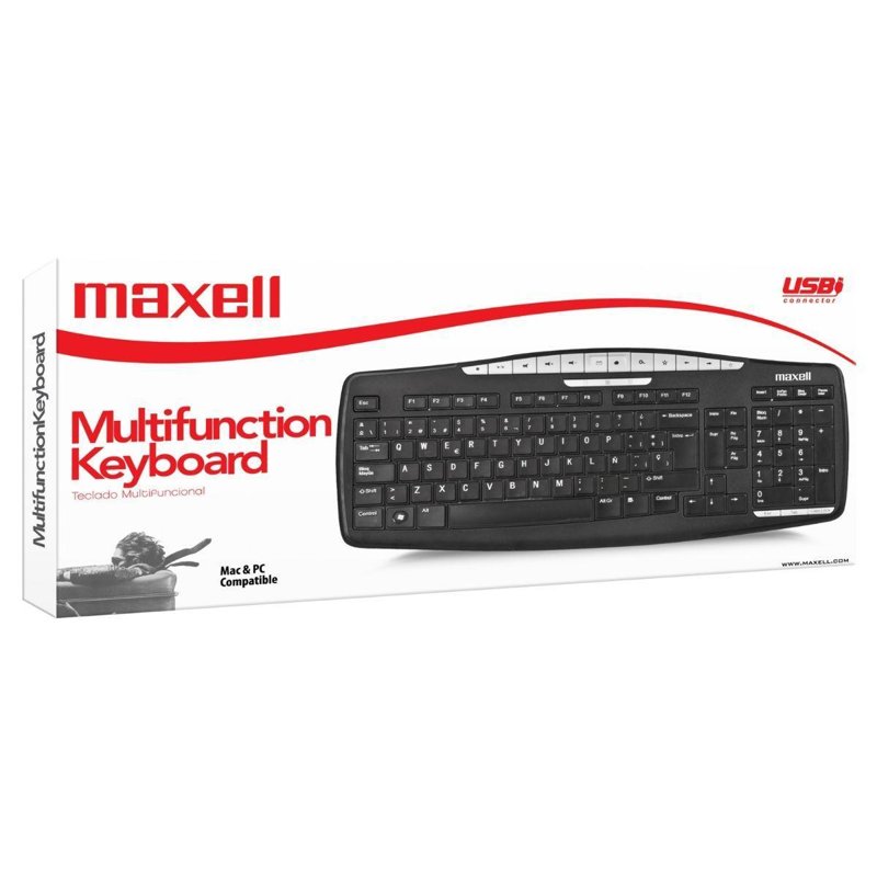 TECLADO MAXELL USB MULTIFUNCIÓN KB-100