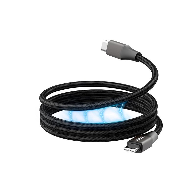 CABLE SOUL MAGNÉTICO USB-C A USB-C 60W NEGRO