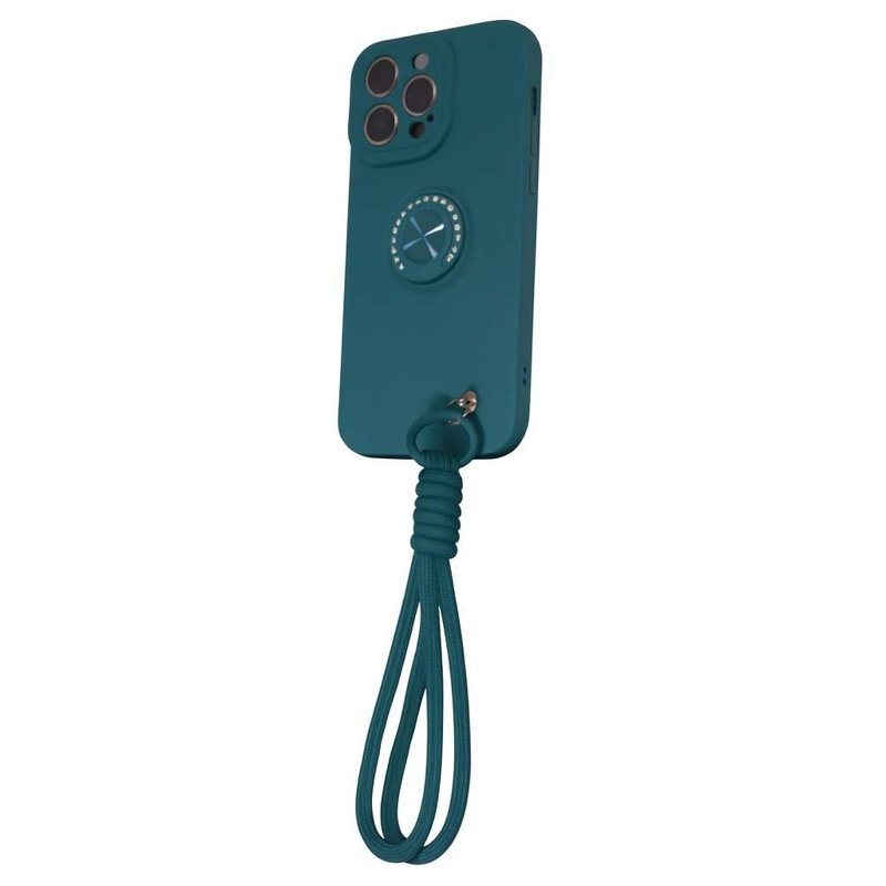 FUNDA SOUL SILICONE C/ANILLO Y CORREA SAM A36 PETROLEO