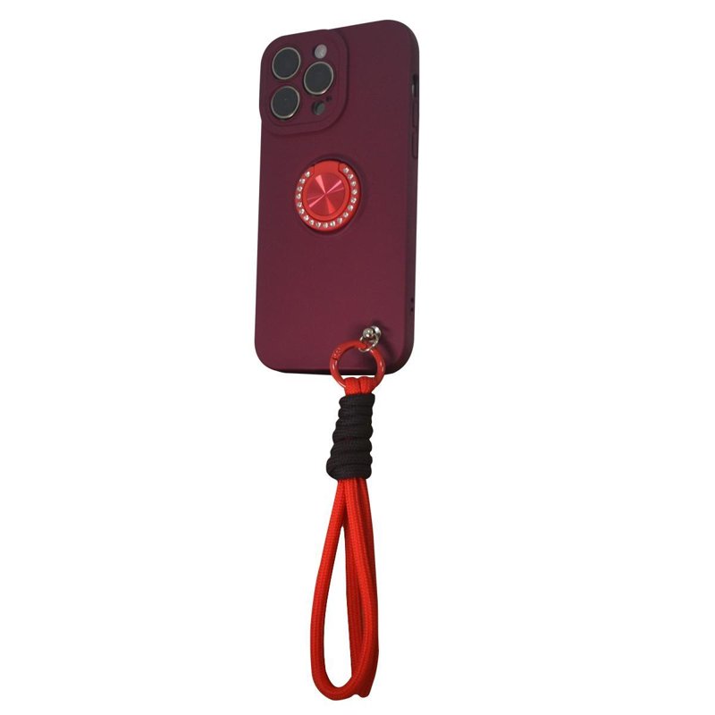 FUNDA SOUL SILICONE C/ANILLO Y CORREA SAM A56 BORDO
