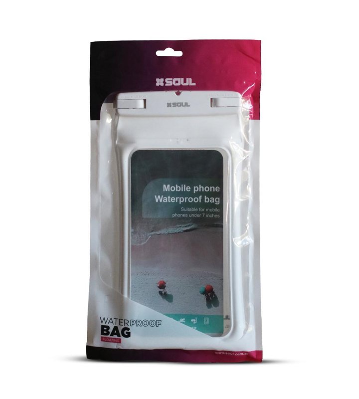 WATERBAG FLOAT HASTA 7" 10.5 X 17.5 CM ZIP BLANCO