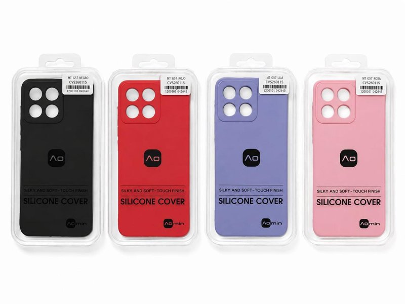 FUNDA SILICONE CASE COVER MOTOROLA G57 POWER AZUL